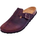 Unisex kožené zdravotné šľapky Futti JACK gaucho brown
