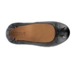 Dámske zdravotné kožené balerínky STRIVE Siena Black – Obrázok 3