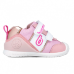 Detské tenisky Biomecanics Zapato metalizado, ružové