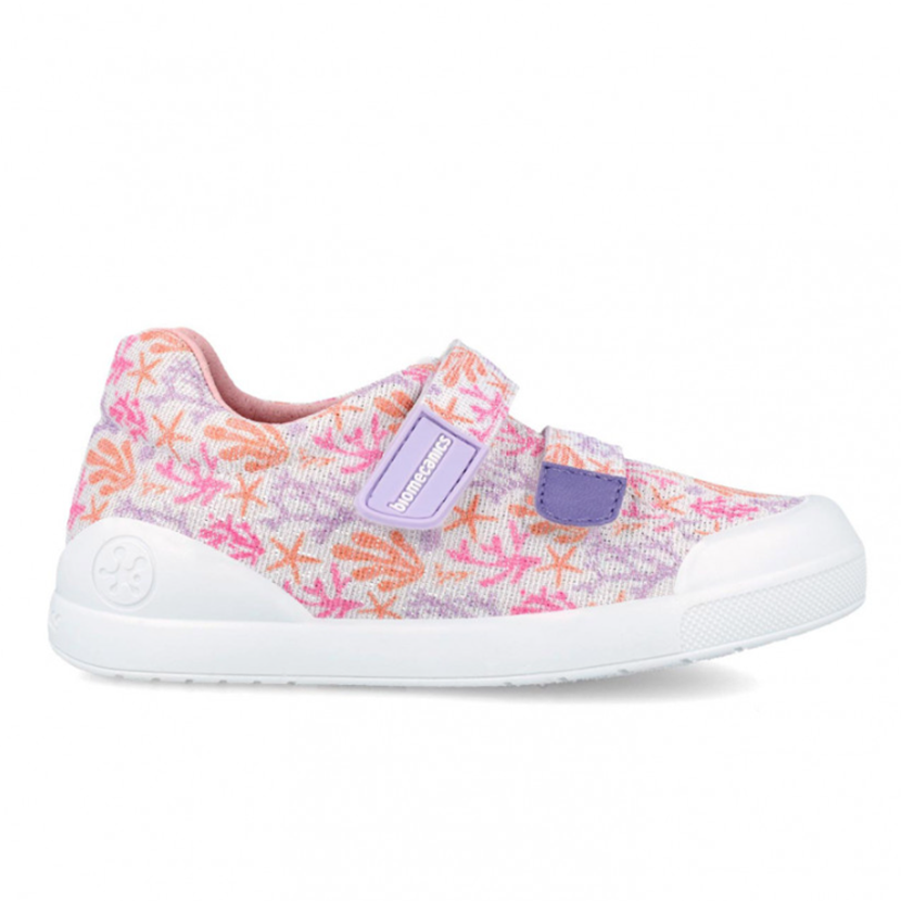 Biomecanics platenky 242293B -1 Dievčenské plátenky Biomecanics Zapato Estampado Blanco – Obrázok 1