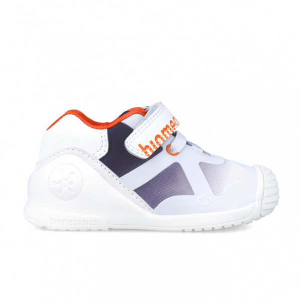Detské tenisky Biomecanics Zapato Sport Elasticos Blanco Y Ocean, biele
