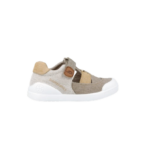 Chlapčenské textilné sandálky Biomecanics Zapato Sandalia Urban Marron, béžové – Obrázok 2