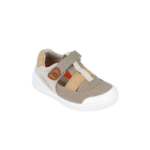 Chlapčenské textilné sandálky Biomecanics Zapato Sandalia Urban Marron, béžové