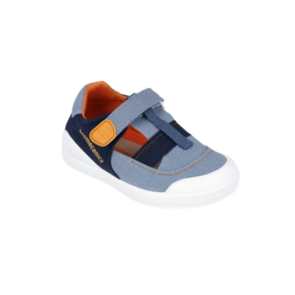 Chlapčenské textilné sandálky Biomecanics Zapato Sandalia Urban Vaquero, modré