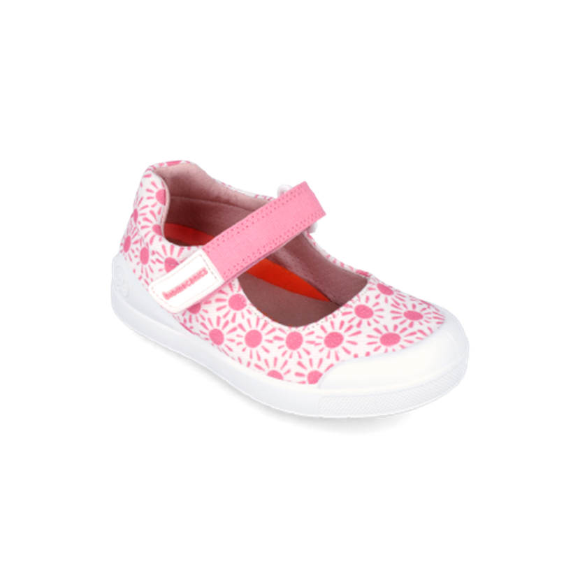 Biomecanics textilné sandálky 242290B-1 Dievčenské plátenky Biomecanics Mercedes Estampada Rosa – Obrázok 1