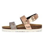 Dámske zdravotné sandálky FUTTI Kori rose gold glitter – Obrázok 2