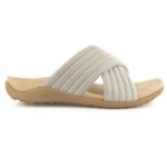 Dámske ortopedické kožené sandále STRIVE Fresh Beige, béžová – Obrázok 2