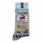 Ponožky Wool Wear s 80% ovčej vlny, sob Merry Christmas