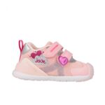 Detské tenisky BIOMECANICS Zapato Sport Corazones, ružové