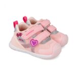Detské tenisky BIOMECANICS Zapato Sport Corazones, ružové – Obrázok 2