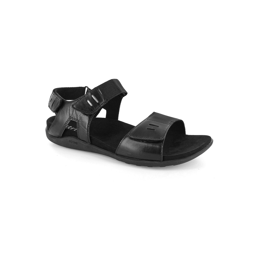 strive-float-black-2 Dámske ortopedické kožené sandále STRIVE Float Black, čierna – Obrázok 1