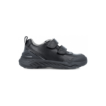 Detské kožené tenisky BIOMECANICS Zapato Doble Velcro, čierne