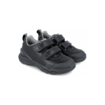 Detské kožené tenisky BIOMECANICS Zapato Doble Velcro, čierne – Obrázok 2